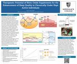 Therapeutic Potential of Nitric Oxide Supplements for the Enhancement of Sleep Quality in Chronically Under Slept Active Individuals by Koby Conz
