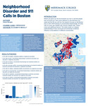 Neighborhood Disorder and 911 Calls in Boston