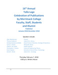 Tolle Lege Works Published in 2018 by McQuade Library