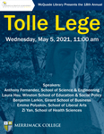 2021 Tolle Lege Reception Poster by McQuade Library